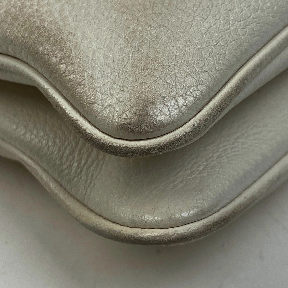 Prada Logo Shoulder Bag Crossbody Leather White - Picture 3 of 5